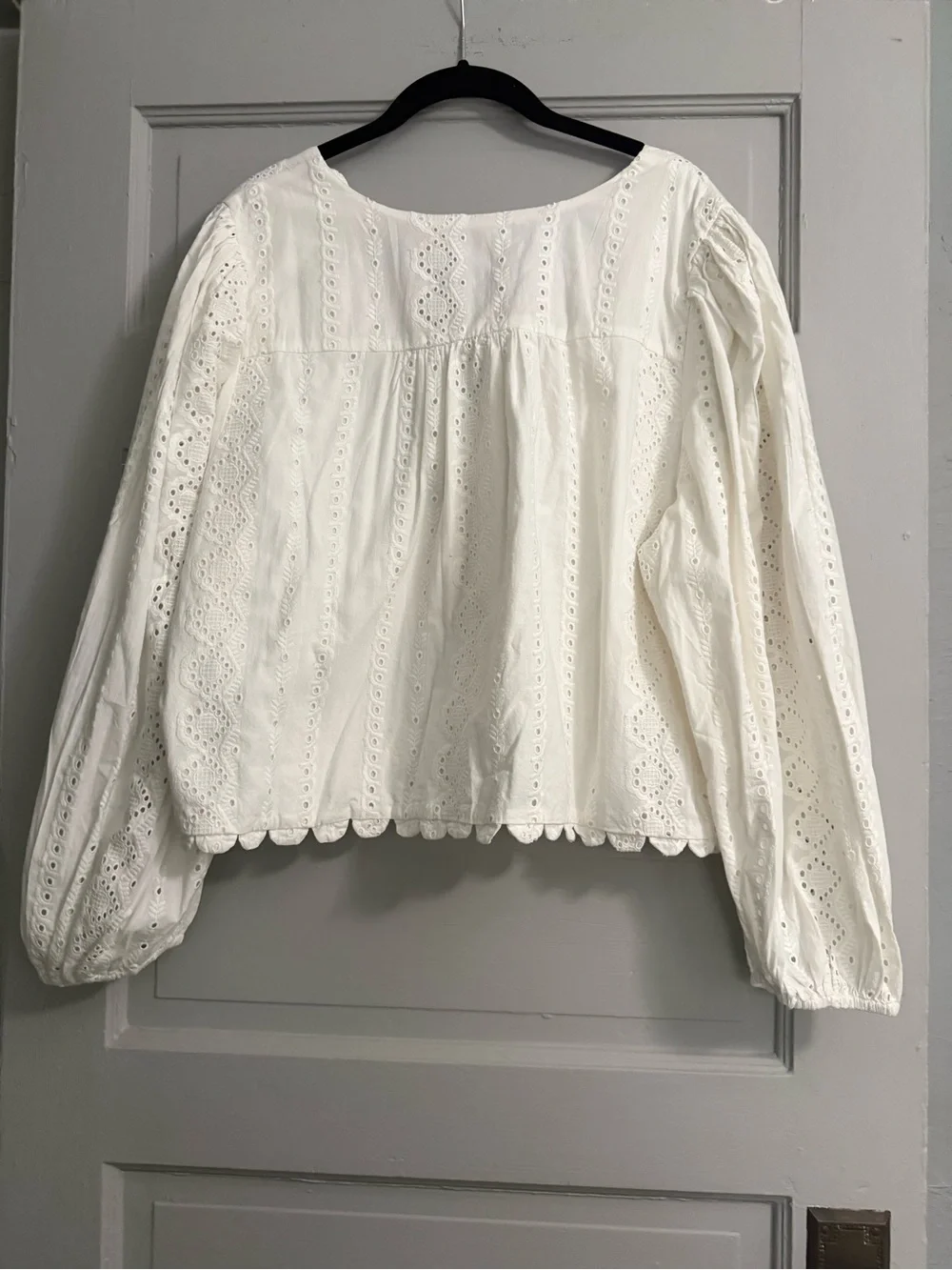 Free People Evie Eyelet Kimono NWT XL Ivory